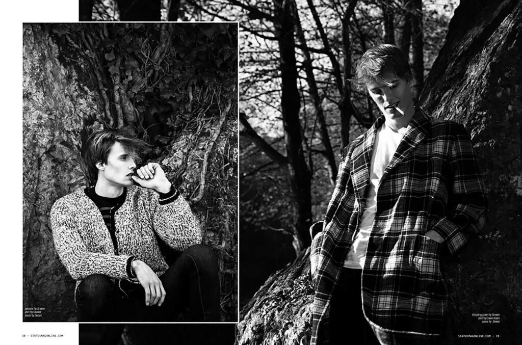 Editorial STATUS MAG - Jakob Wildfire, fashion stylist Elisa Sedoni, Milano-Firenze